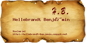 Hellebrandt Benjámin névjegykártya